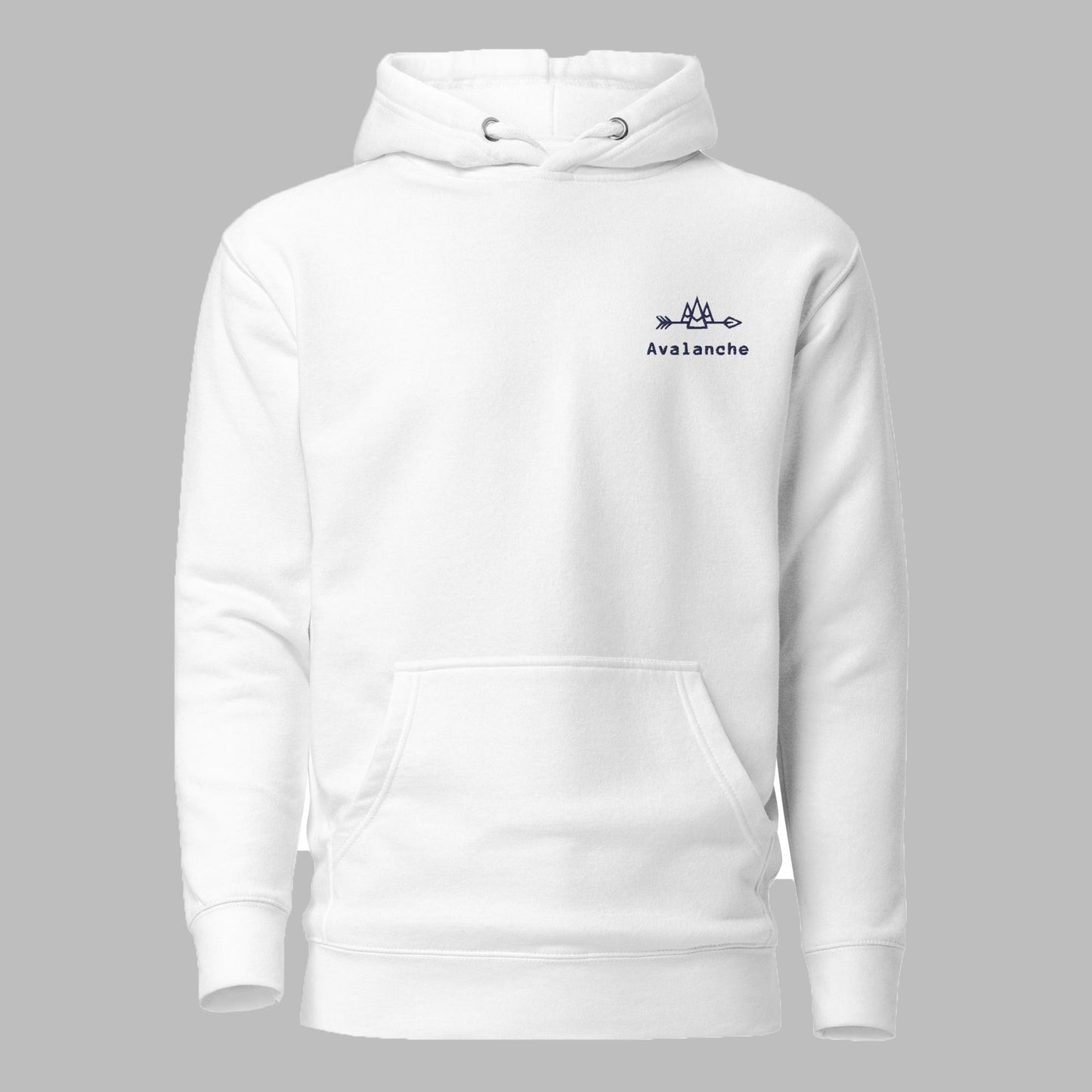 Unisex Hoodie with Navy Logo