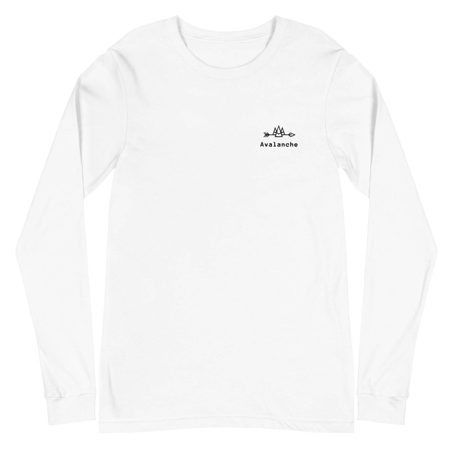 Unisex Long Sleeve Tee with Black Logo