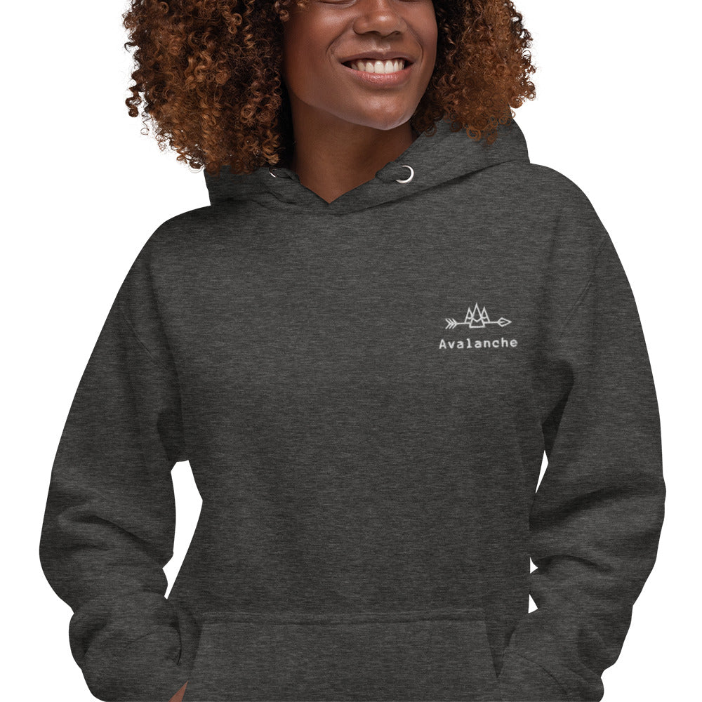 Unisex Hoodie with White Logo