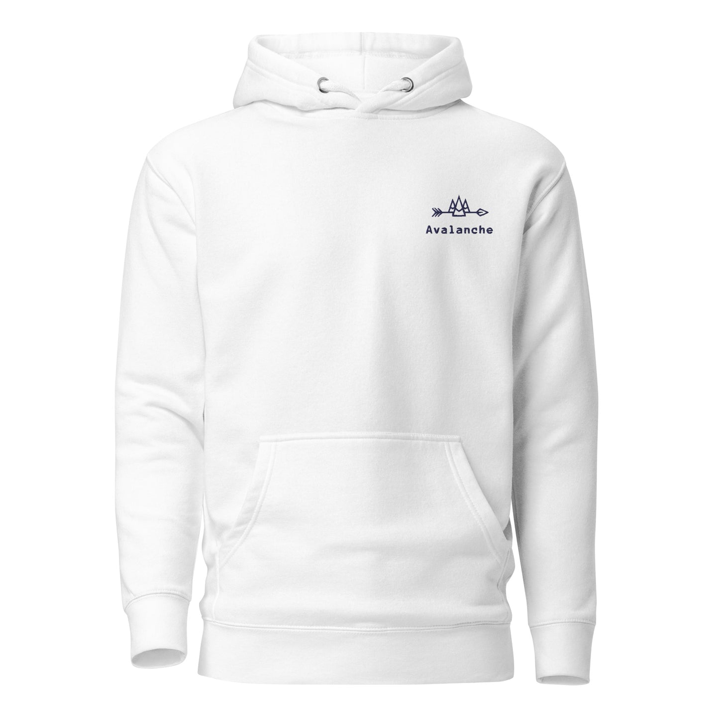 Unisex Hoodie with Navy Logo