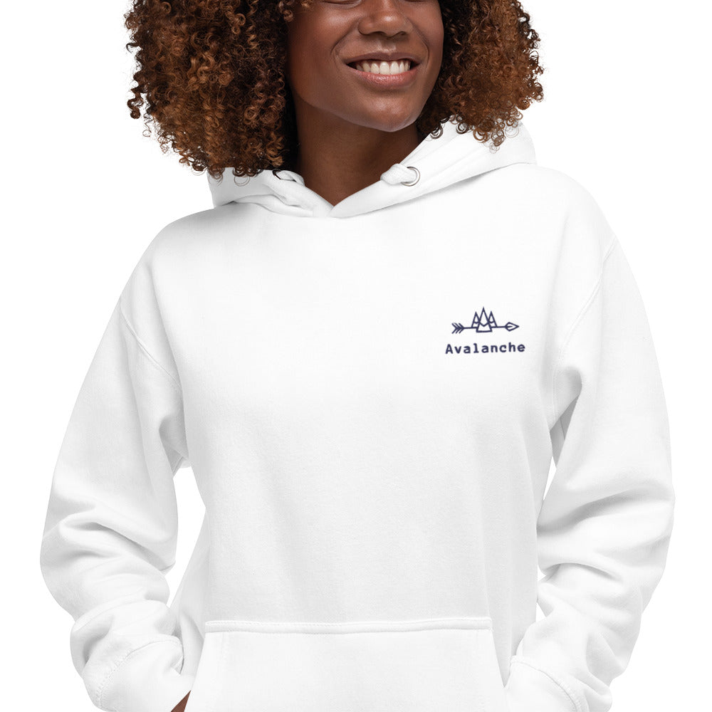 Unisex Hoodie with Navy Logo