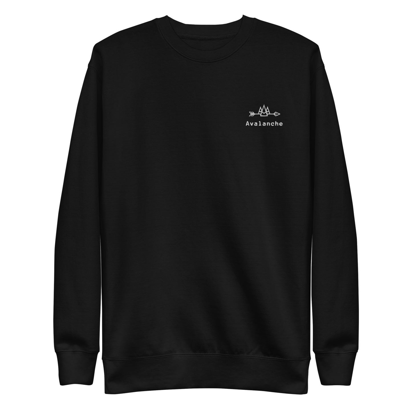 Unisex Sweatshirt with White Logo